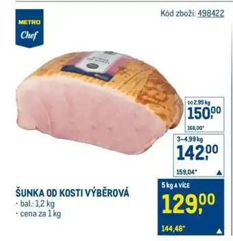 Makro Šunka od kosti výběrová nabídka