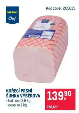 Makro Kuřecí prsní šunka výběrová nabídka