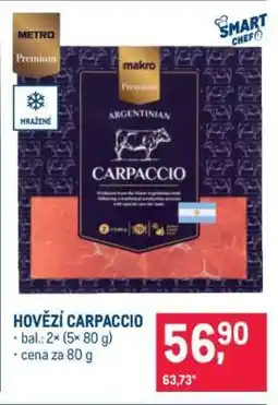 Makro Hovězí carpaccio nabídka