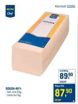 Makro Gouda 48% nabídka