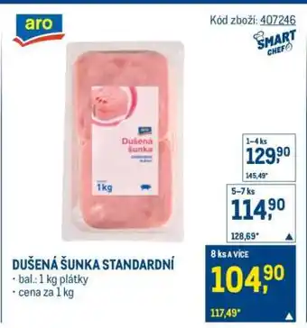 Makro Dušená šunka standardní nabídka