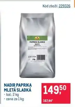 Makro Nadir paprika mletá sladká nabídka