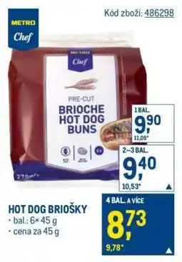 Makro BRIOCHE HOT DOG BUNS nabídka