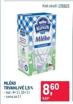 Makro Mléko trvanlivé 1,5 % nabídka