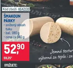 Makro Šmakoun párky nabídka