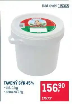 Makro TAVENÝ SÝR 45 % nabídka