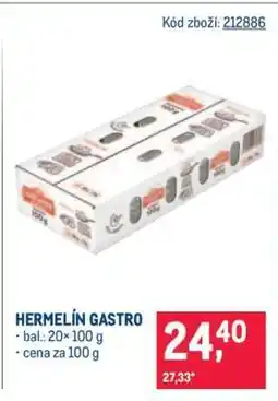 Makro Hermelín gastro nabídka