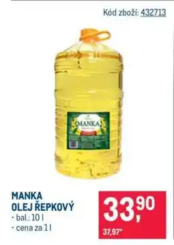 Makro Manka olej řepkový nabídka