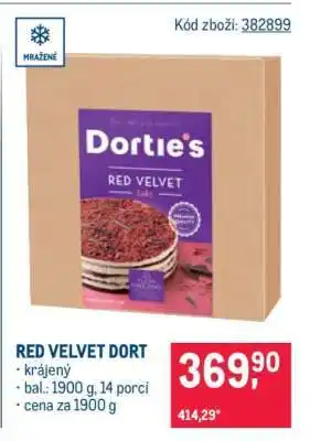 Makro Red Velvet dort nabídka