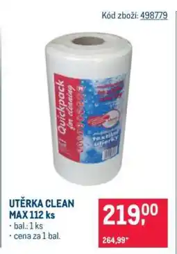 Makro UTĚRKA CLEAN MAX 112 ks nabídka