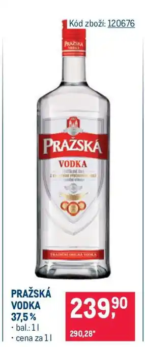 Makro Pražská Vodka nabídka