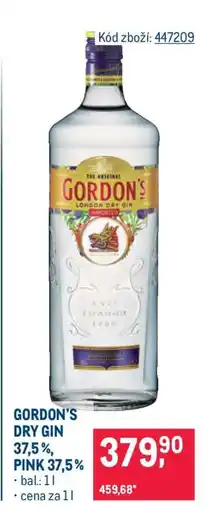 Makro Gordon’s Dry Gin nabídka