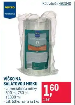Makro VÍČKO NA SALÁTOVOU MISKU nabídka