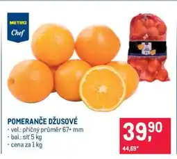 Makro Pomeranče džusové nabídka