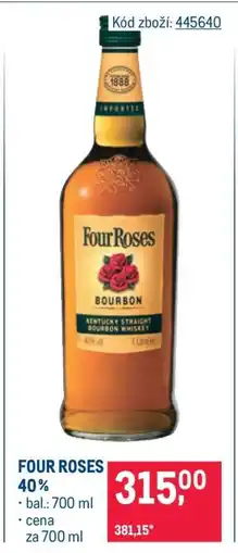 Makro Four Roses 40 % nabídka