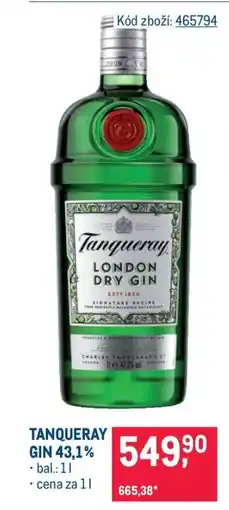 Makro TANQUERAY GIN 43,1 % nabídka