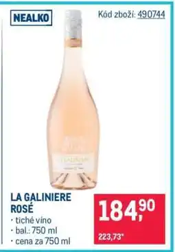Makro LA GALINIERE ROSÉ nabídka