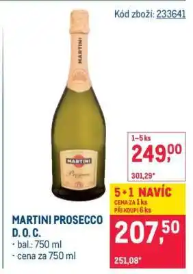 Makro MARTINI PROSECCO D. O. C nabídka
