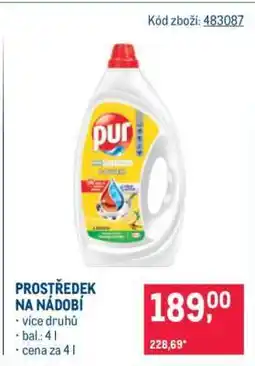 Makro Prostředek na nádobí nabídka