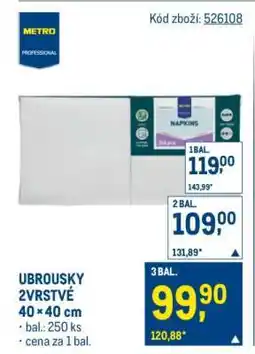 Makro Ubrousky 2vrstvé nabídka