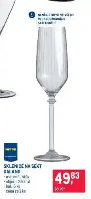 Makro SKLENICE NA SEKT GALANO nabídka