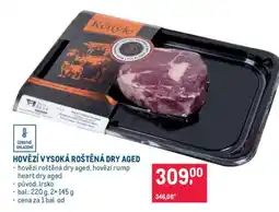 Makro HOVĚZÍ VYSOKÁ ROŠTĚNÁ DRY AGED nabídka