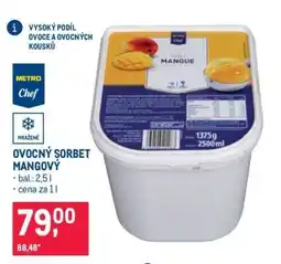 Makro Ovocný sorbet mangový nabídka