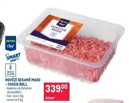 Makro Hovězí sekané maso Chuck roll nabídka