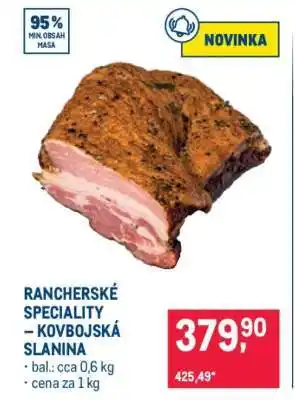 Makro RANCHERSKÉ SPECIALITY – KOVBOJSKÁ SLANINA nabídka