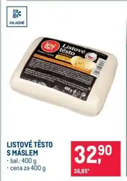 Makro Listové těsto s máslem nabídka