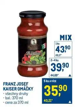 Makro FRANZ JOSEF KAISER OMÁČKY nabídka