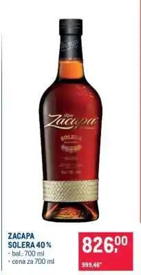Makro ZACAPA SOLERA 40 % nabídka