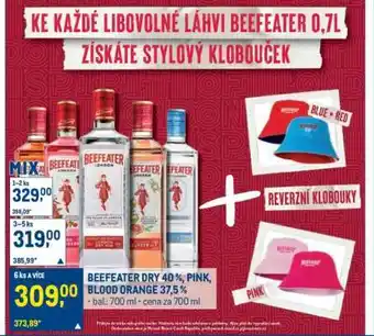 Makro BEEFEATER DRY 40 %, PINK, BLOOD ORANGE 37,5 % nabídka