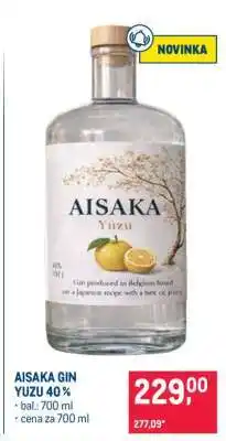 Makro AISAKA GIN YUZU 40 % nabídka