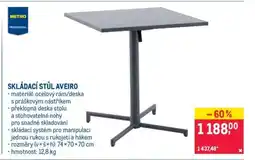 Makro SKLÁDACÍ STŮL AVEIRO nabídka