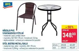 Makro KŘESLO PVC S RATANOVOU VÝPLNÍ nabídka