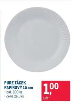 Makro PURE TÁCEK PAPÍROVÝ 15 cm nabídka