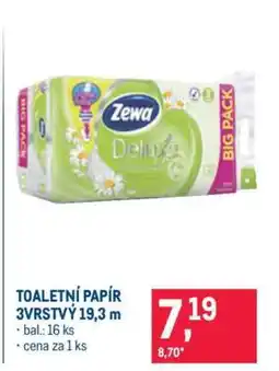 Makro TOALETNÍ PAPÍR 3VRSTVÝ 19,3 m nabídka