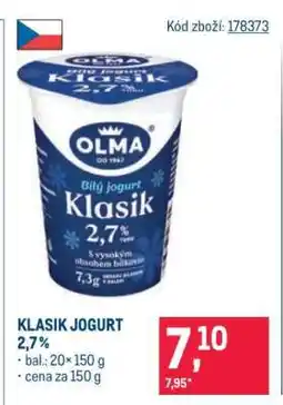 Makro Klasik jogurt 2,7 % nabídka