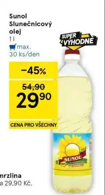 Tesco Sunol slunečnicový olej nabídka