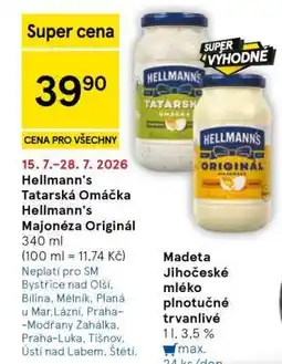 Tesco Hellmann's Tatarská omáčka Hellmann's Majonéza originál nabídka
