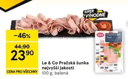Tesco Le & Co Pražská šunka nejvyšší jakosti nabídka