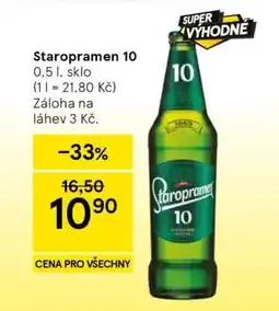 Tesco Staropramen 10 nabídka