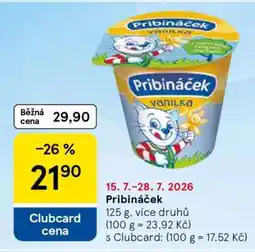 Tesco Pribináček nabídka