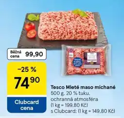 Tesco Tesco Mleté maso míchané nabídka