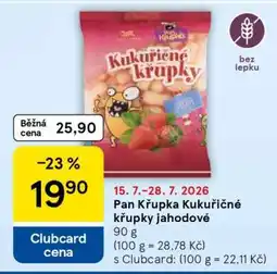 Tesco Pan Křupka Kukuřičné křupky jahodové nabídka