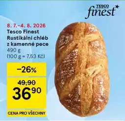 Tesco Tesco Finest Rustikální chléb z kamenné pece nabídka