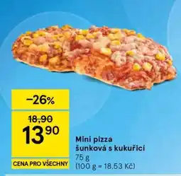 Tesco Mini pizza šunková s kukuřicí nabídka