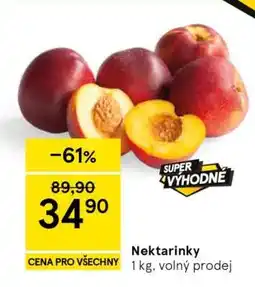 Tesco Nektarinky nabídka