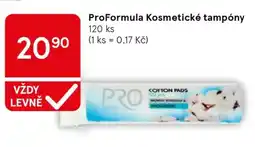 Tesco ProFormula Kosmetické tampóny nabídka